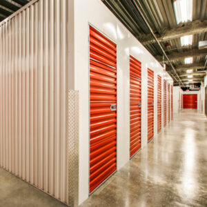 single-story self storage interior